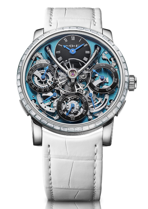 MB&F Legacy Machine Perpetual Baguette Diamonds Seddiqi 75th Anniversary Replica Watch